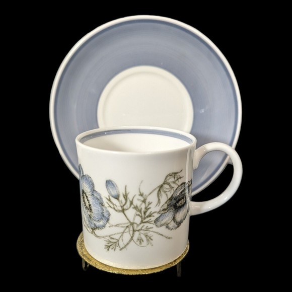 Unmarked Other - Vintage Susie Cooper Design Bone China GLEN MIST Demitasse Cup & Saucer  C1035